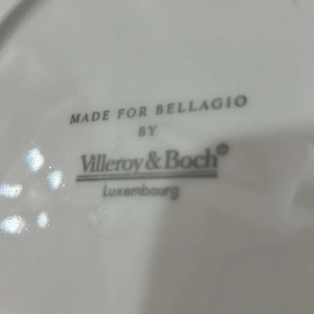 Villeroy & Boch White Plates Set Of 3 Luxambourg Made For Bellagio 9 1/4 Inches